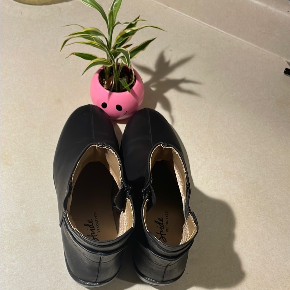Life Stride Black Ankle Booties